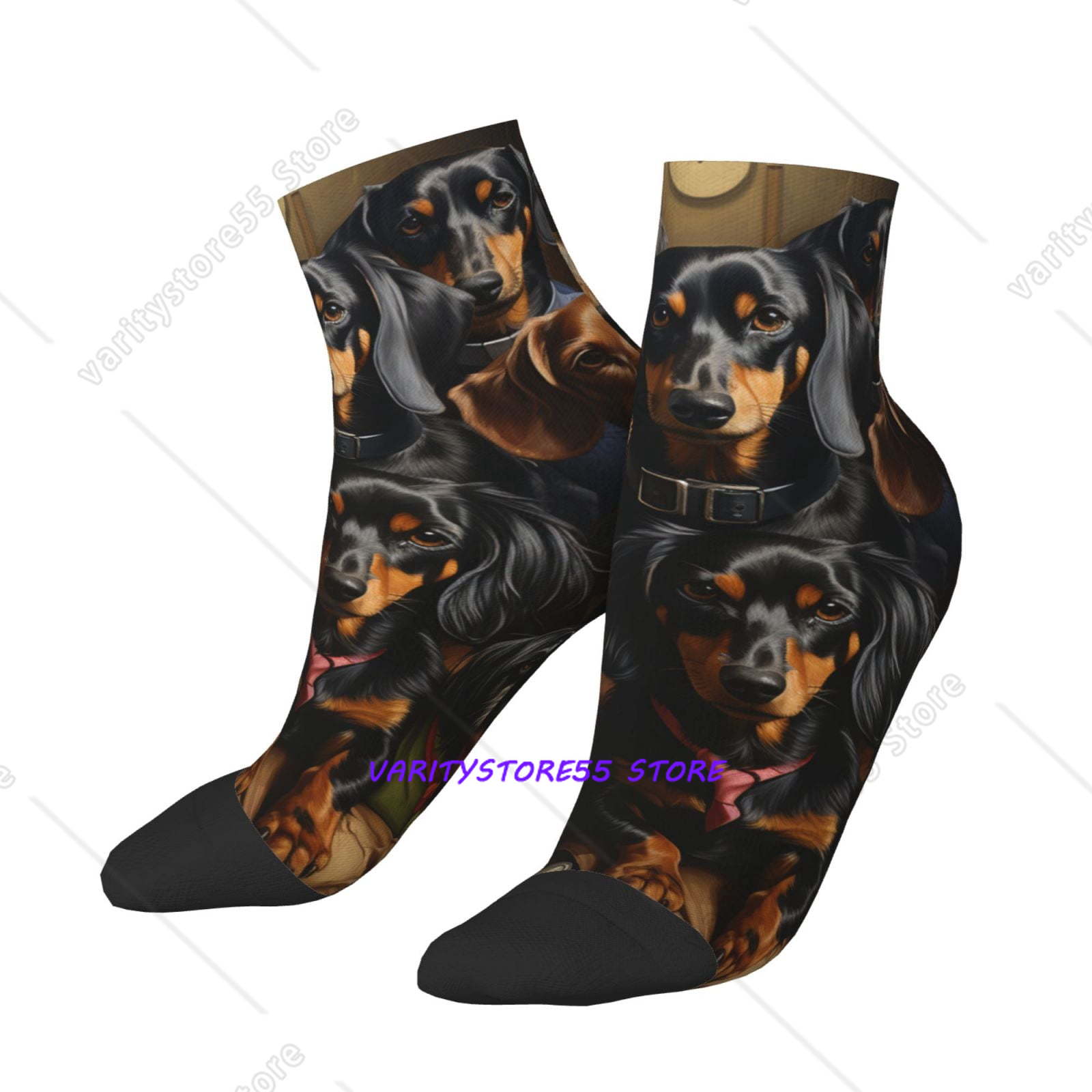 Socks Ankle Men - جوارب كاجوال قصيرة للجنسين بتصميم فني