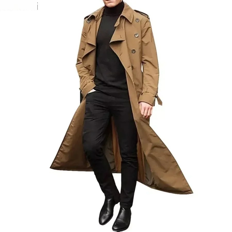 Men'S Fashion X - الرجال معاطف طويلة سترة موضة أنيقة