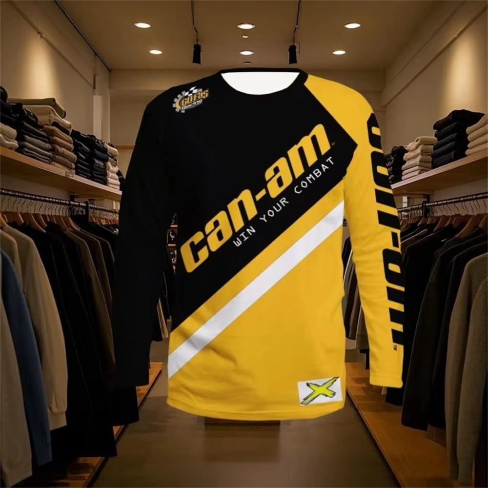 Men'S Fashion T Shirts - قميص سباق الدراجات النارية بأكمام طويلة