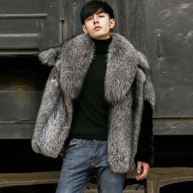 معطف رجالي خريفي من الفرو الصن - مراجعة Men'S Fashion X وسعره
