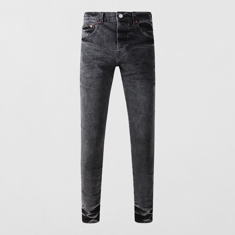 جينز رجالي بقصة ضيقة ومرنة من  - مراجعة Men'S Fashion Grey Jeans وسعره