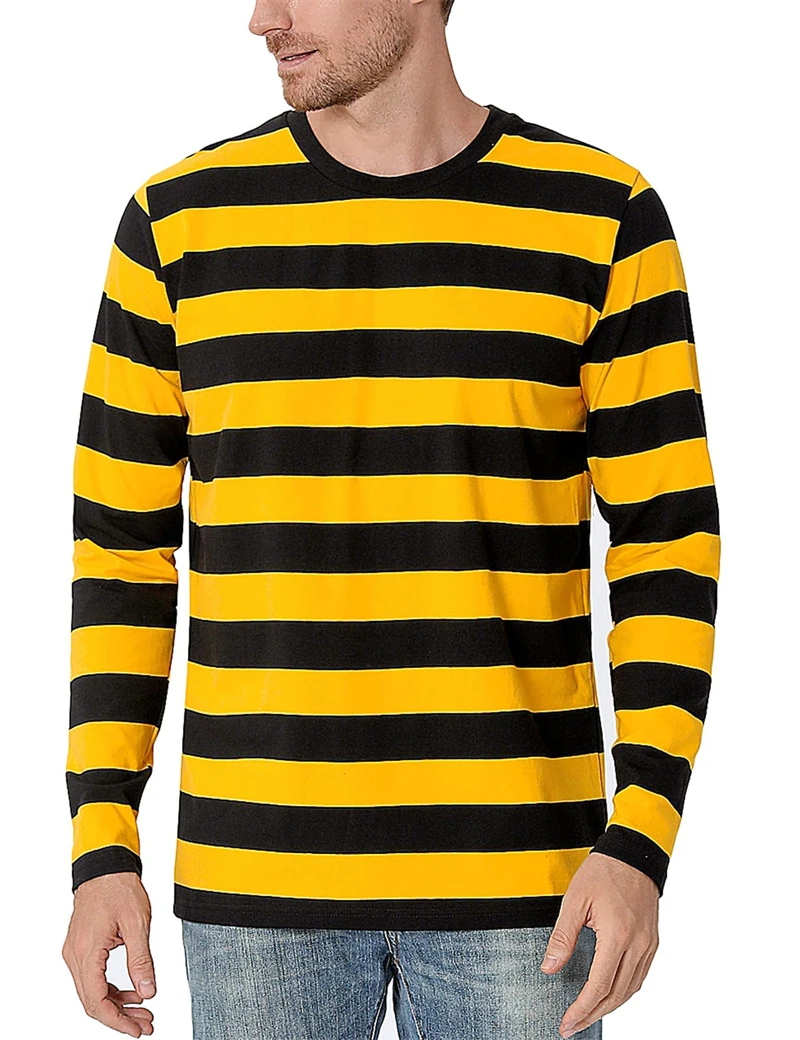 تي شيرت رجالي بأكمام طويلة بتص - مراجعة Men'S Fashion T Shirts وسعره