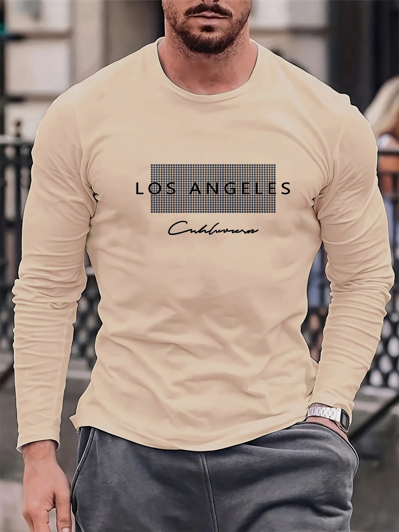 تيشيرت رجالي بأكمام طويلة وياق - مراجعة Men'S Fashion T Shirts وسعره