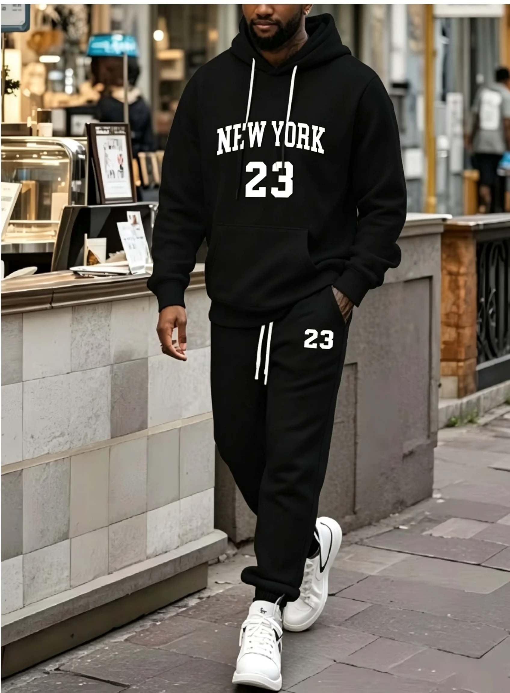 طقم رياضي كاجوال من قطعتين للر - مراجعة Men'S Fashion New York وسعره