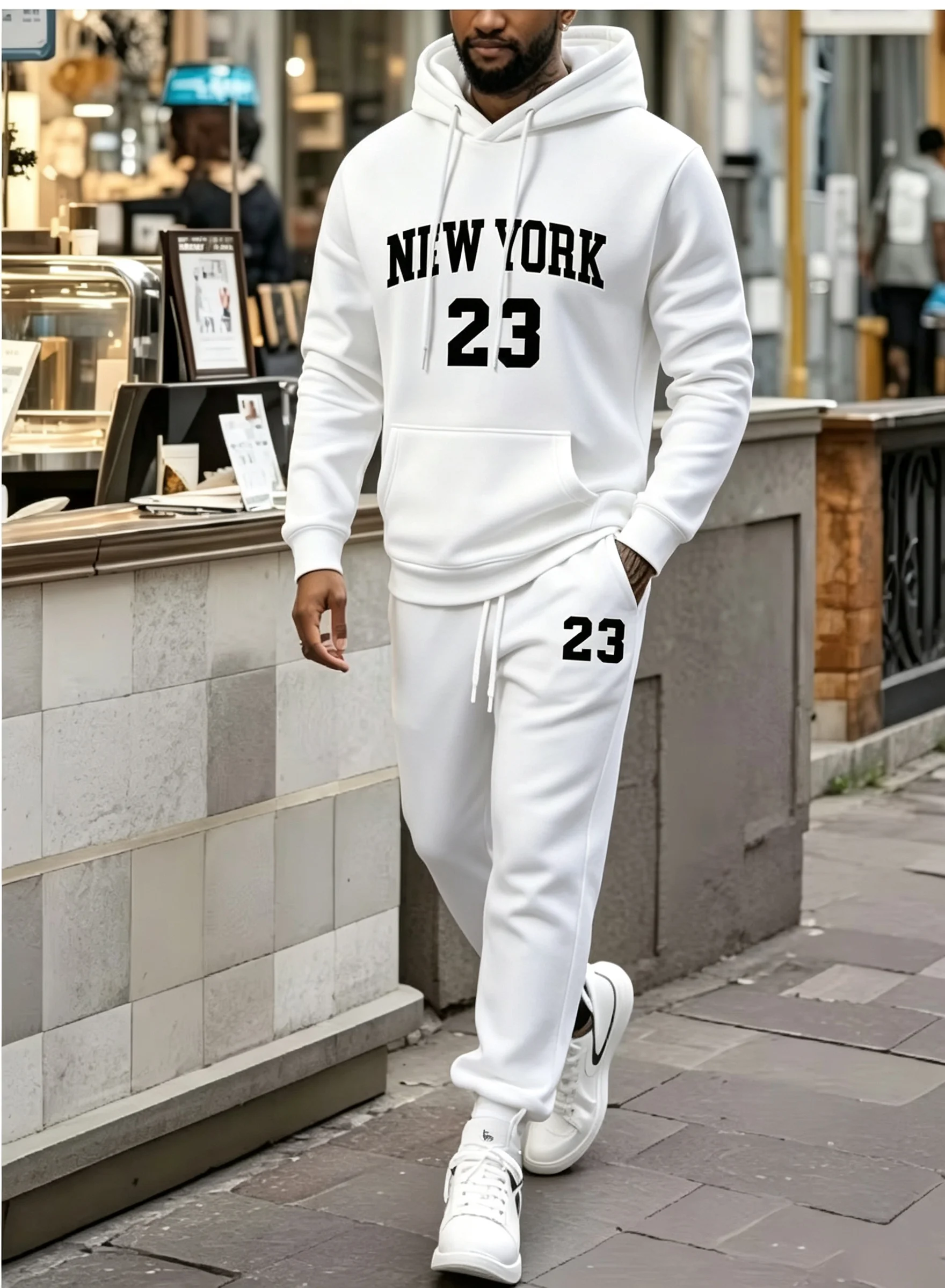 طقم رياضي كاجوال من قطعتين للر - مراجعة Men'S Fashion New York وسعره