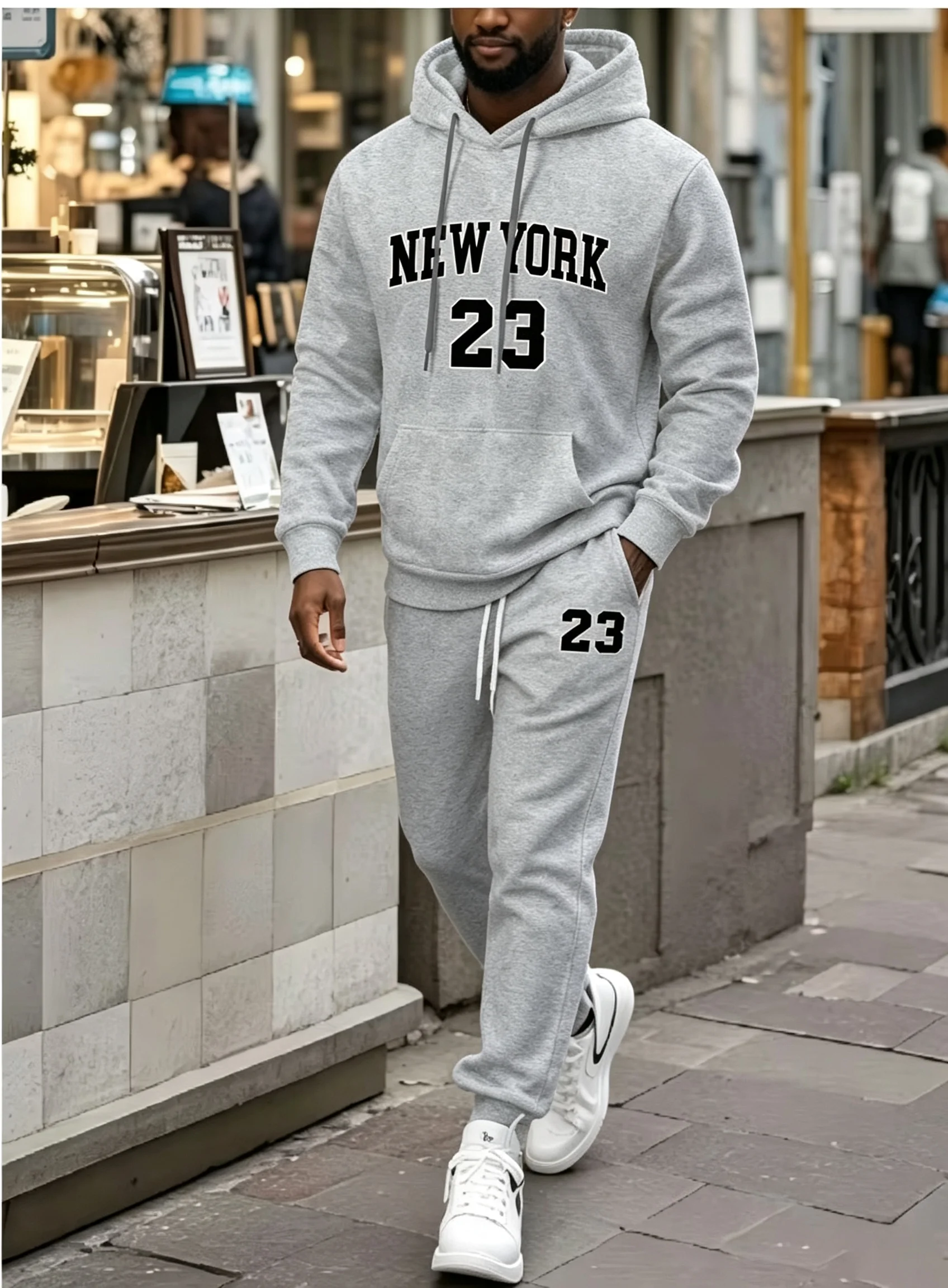 طقم رياضي كاجوال من قطعتين للر - مراجعة Men'S Fashion New York وسعره