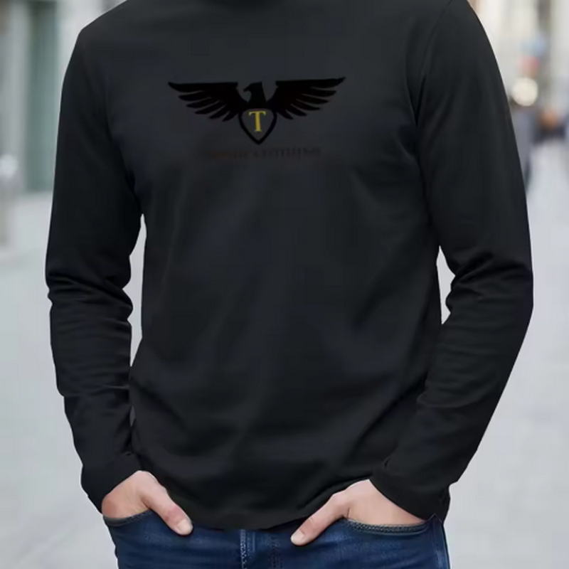 تي شيرت جديد بأكمام طويلة وياق - مراجعة Men'S Fashion T Shirts وسعره